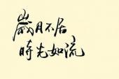用“岁月如流”造句